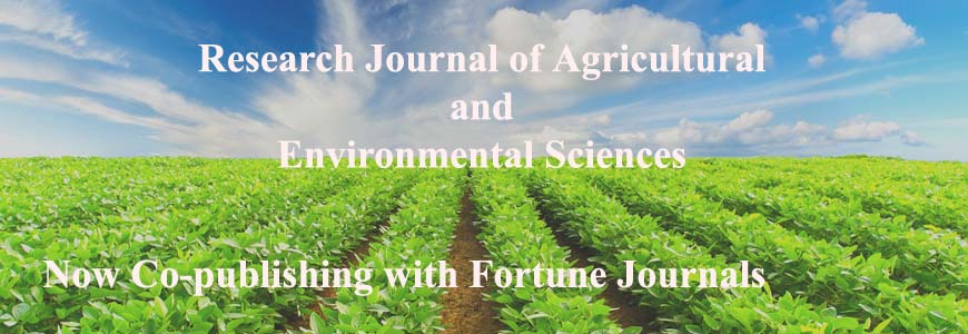 Research Journal of Agricultural and Environmental Sciences